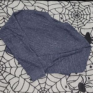 Dark Heather Blue Thermal Long Sleeve Shirt Boy's XL(14-16)